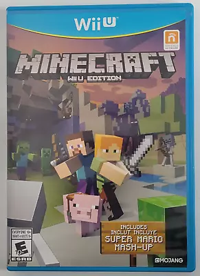 Minecraft Nintendo Wii U 2016 Game Complete With Manual Tested • $18.99