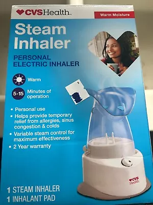 New CVS Warm Steam Inhaler Personal Electric Inhaler Allergies Sinus Congestion • $28.99