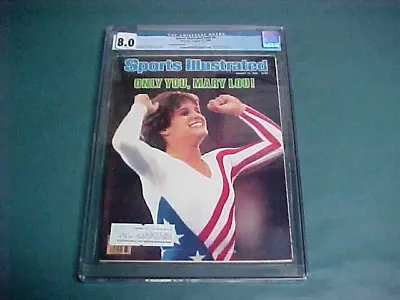 1984 Sports Illustrated 1st Cover Mary Lou Retton CGC 8.0 White Pages W/ Label • $50