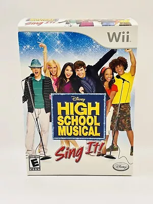 Disney High School Musical Sing It Nintendo Wii W/ Mic & Game MIC STILL SEALED! • $14.99