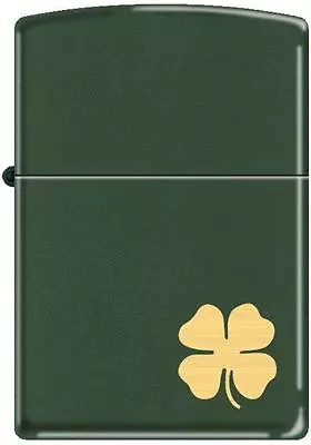 Zippo Irish Clover Ireland Good Luck Green Matte St. Patricks Day Lighter RARE • $36