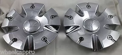 $125 • Buy V Tec Wheels Chrome Custom Wheel Center Cap Caps Set 2 (1) # 52151885F-1