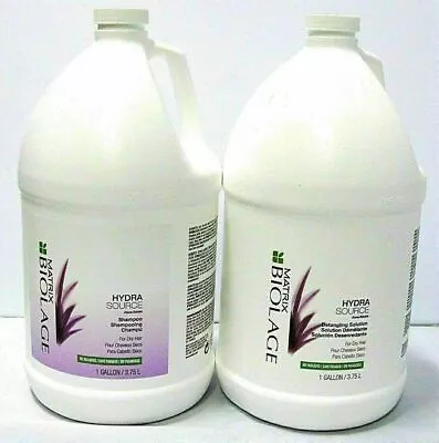$139.99 • Buy Matrix Biolage HydraSource Shampoo &  Detangler  Gallon Size    DUO