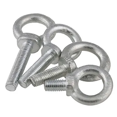 Lifting Ring Eye Bolts M6/8/10/12/14/16/20 Male Threaded Screws Bolt Zinc Plated • £1.98