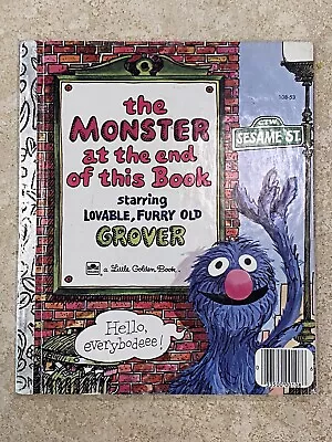 Vintage Little Golden Book THE MONSTER AT THE END OF THIS BOOK • $3