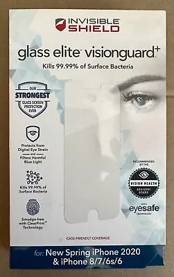 *NEW* Zagg Invisible Shield Temper Glass Screen Protector For Apple IPhone 8/7/6 • $5.75