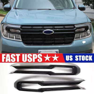 Black Center Front Grille Trim Strip Cover Molding For Ford Maverick 2022-23 • $89.99