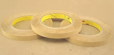 Genuine 3 Pack New 3M 465 Adhesive Transfer Tape Clear 1/2 In X 60 Yd 2.0 Mil • $29.99