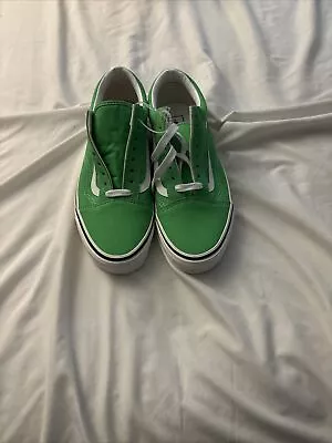 VANS OL SKOOL SHOE LIME GREEN SIZE 10.5 New (no Box) • $55