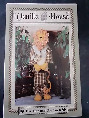 £2.50 • Buy 27  Lion + Lamb Stuffed Animal Soft Toy Decorative Doll Sewing Pattern UNCUT FF
