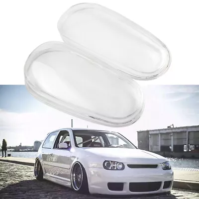 Left & Right Headlight Glass Lens Pair Clear For 1999-2005 VW MK4 Golf/GTI/R32 • $65.50