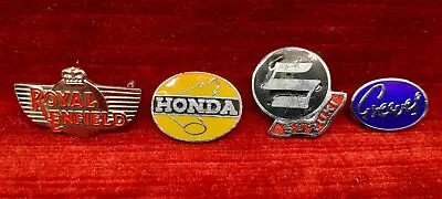 £7.50 • Buy 4 X Motorcycle Badges - Royal Enfield, Honda, Suzuki, Greeves