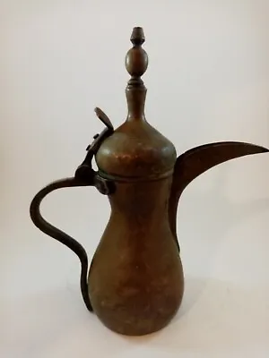 ِA Uniquid Antique Middle Eastern Arabic Coffee Pot Hand Made Islamic Stamped • $200