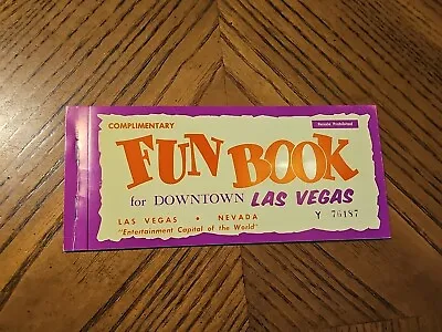 VTG Las Vegas Fun Book 1970s Coupons  Closed Casinos ADVERTISING  • $8.50