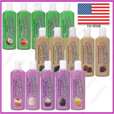 $18.99 • Buy GoodHead Slick Glide Oral Sex Flavored Edible Lube Gel Deep Throat Choice Flavor