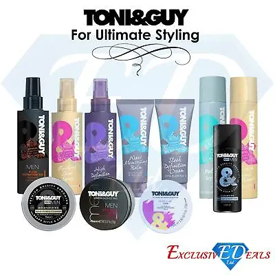 £5.75 • Buy Toni & Guy Hair Styling Gum, Spray Wax, Beard Grooming, Moisturising Creams