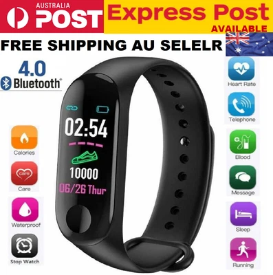 $14.48 • Buy Bluetooth Smart Fitness Bracelet Fitbit Style Heart Rate Monitor Watch Wristband