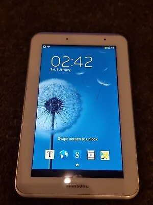 Samsung Galaxy Tab 2 GT-P3110 8GB Wi-Fi 7 Inch - White Tablet Android 4.2.2 8G • £14.99