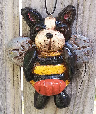 Vintage Style Folk Art Boston Terrier Dog Bee Ornament Vintage Style New • $53