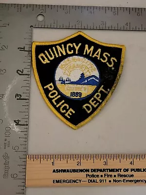 XX B2 Police Patch Massachusetts Quincy Mass. • $4.25