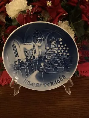 B&g Bing And Grondahl - Denmark 1968 Christmas Plate 7  Christmas In Church • $8