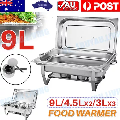 9L 304 Insulated Food Warmer Bain Marie Food Warmer Buffet Chafing Dish Warmer • $41.88