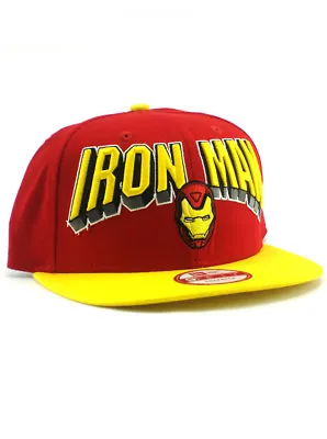 New Era Iron Man 9fifty Snapback Hat Adjustable Marvel Comics Hero Epic Avengers • $31.45