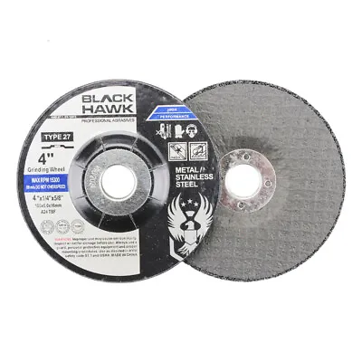 5 Pack - 4  X 1/4  X 5/8  Metal Grinding Wheels T27 Discs For Angle Grinders • $16.99