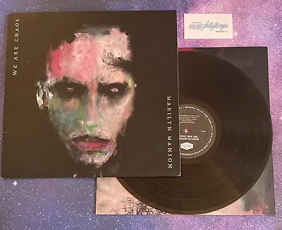 WE ARE CHAOS - Black Vinyl - Marilyn Manson - Rock Metal • $25.49