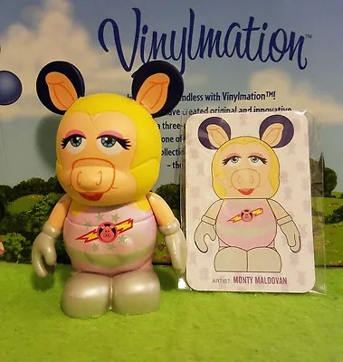 DISNEY Vinylmation 3  Park Set 2 Muppets In Space Miss Piggy With Card • $6.49