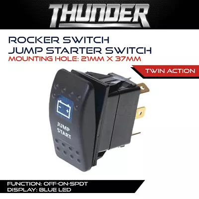 Thunder Rocker Switch Jump Starter 12V - 24V 21mm X 37mm 4x4 Vehicle Accessories • $27.99