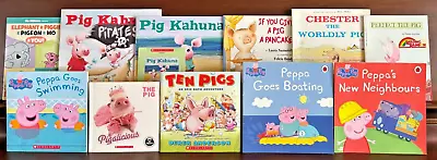 Pig Lot 11 Picture Books Kahuna Bill Peet Peppa Pig Perfect Pigalicious Willems • $24.99