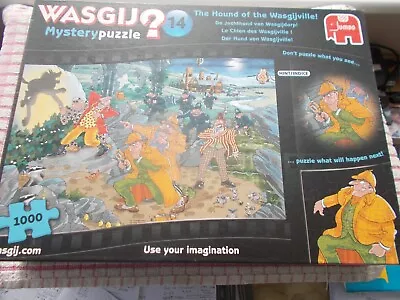 Wasgij Mystery Puzzle Number 14 -The Hound Of The Wasgijville! 1000 Piece Jigsaw • £0.99