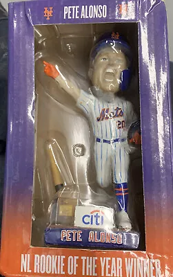 Pete Alonso New York Mets Rookie Of The Year Bobblehead Sga 2019 Ny Mlb • $19.99