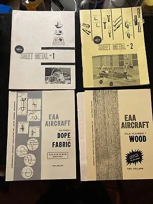 50s 60s How To Build Aircraft Eaa Wood Sheet Metal Fabric Books Pamphlets Lot  • $100