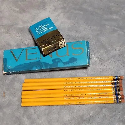 Venus Velvet 3557 No.2 Blue Band Vintage Pencils Lot Of 7 In Original Box Unused • $18.62