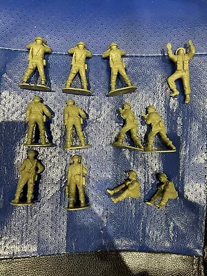 Vintage Airfix 1/32 Scale Ww2 British Infantry Support Group 12 Plastic Soldiers • £10.95