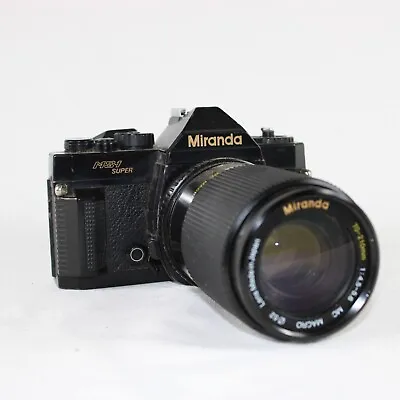 Miranda MS-1 Super Film Camera With 70 -210mm Zoom Lens Untested No Lens Cap • £40