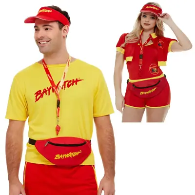 Mens Ladies Baywatch Kit Lifeguard Beach 80s 90s Fancy Dress Party Accessory Kit • £21.99