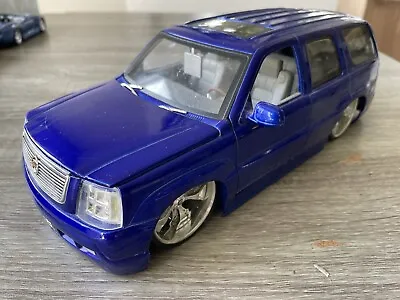 🔥 Jada Toys 1:18 Scale Die Cast Car Truck 2002 Cadillac Escalade Blue • Read ~ • $29.95