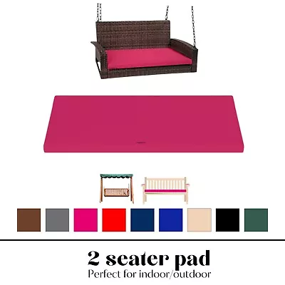 Garden Bench Seat Foam Pad In Different Sizes With Thick Waterproof Fabric Cover • £17.99