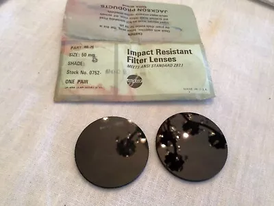 Vintage Jackson Welding Filter Lenses Pair Shade No.5 50mm Lenses • $20