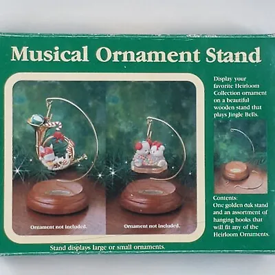 1991 Carlton Cards Heirloom Collection Musical Ornament Stand Jingle Bells • $9.95