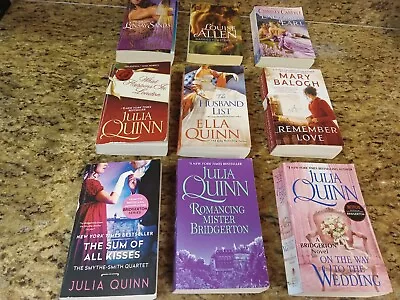 Lot Of 9 Historical Romance Books Julia Quinn Mary Balogh Lynsay Sands + • $11.40