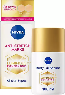 NIVEA Luminous 630 Body Oil Serum Anti Stretch Marks 100ml  • £19.02