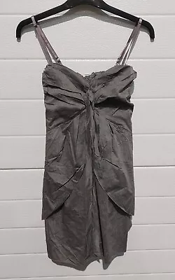£6.99 • Buy Wal-G Women's Mini Dress Size Small 8-10 Grey Cotton With Polyester Party C2