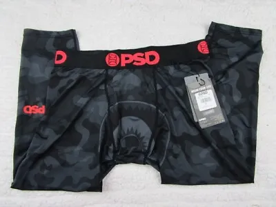 PSD Men's Size Medium 3/4 Pro Tight Black Camo Warface Pant Microfiber • $29.83