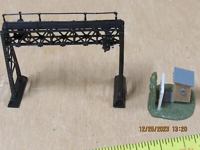 N Scale - Outhouse And Signal Bridge -  It's A Wonderful Outhouse  • $11