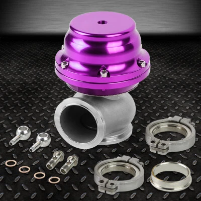 $38.98 • Buy 44mm Turbo Exhaust Manifold Purple External Vband Wastegate+dump Pipe Valve/ring