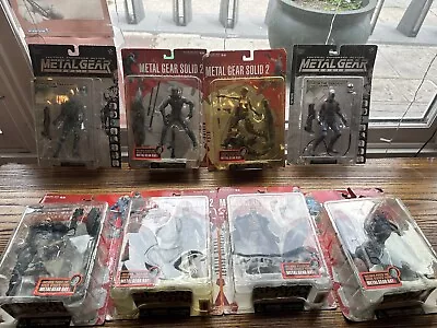 Metal Gear Solid 1 And 2 Figures 8 Figure LOT McFarlane Toys In Box • $128